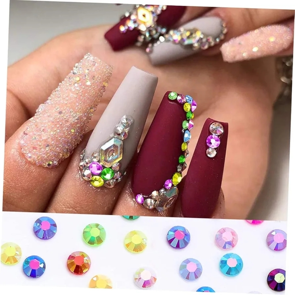 Colorful DIY Rhinestone Nail Art Set - Picture 7 of 9